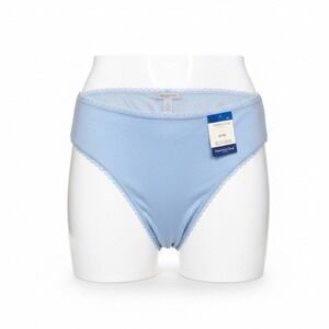 Charter Club Womens Bikini Brief Airy Blue Lace Trim, Size XL, Reseller Lot 5